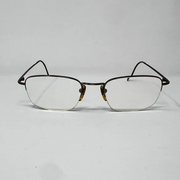 Giorgio Armani 1048 1138 Brown Semi Rimless Eyeglass Frames 50-19-135 Italy