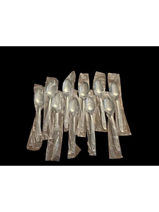 VTG Oneida Custom Stainless Flatware Roseanne Glossy Lot of 10 Teaspoons  NEW