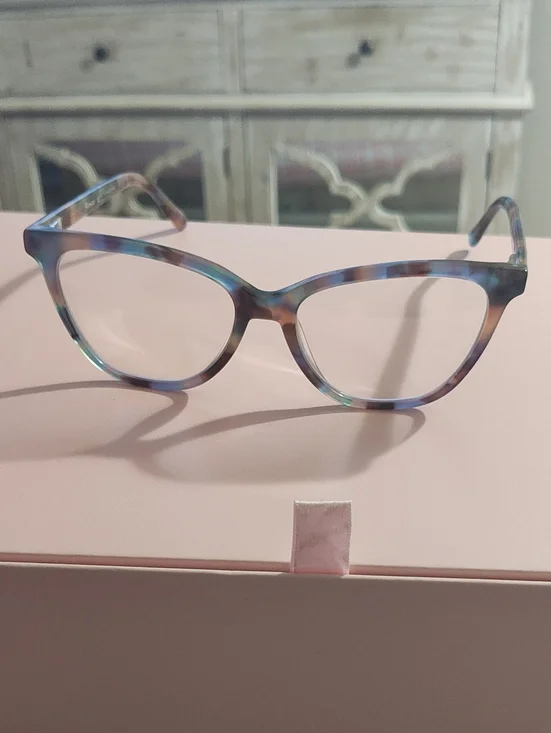 Blue Tortoiseshell Cat-Eye Reading Glasses for Women