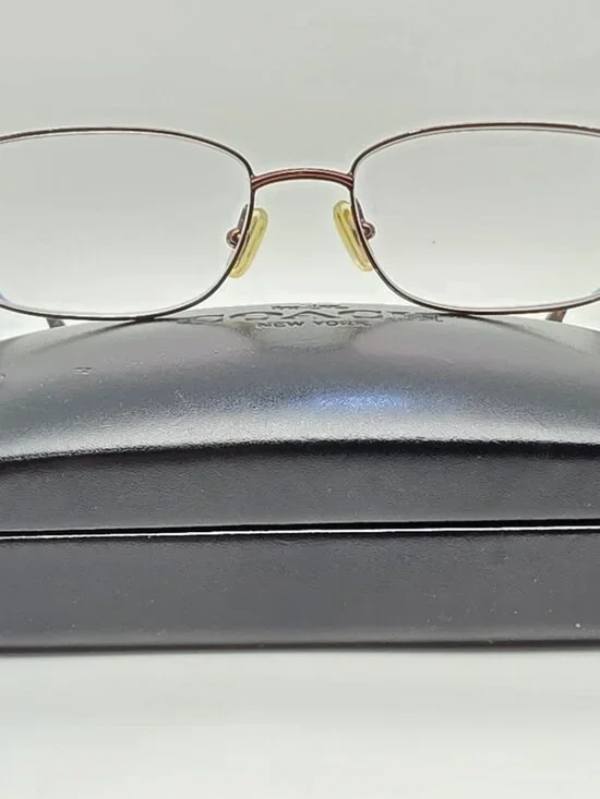 Coach Hope 213 Coffee Eyeglasses Frame w/ Flexhinge and Case 53-16-135