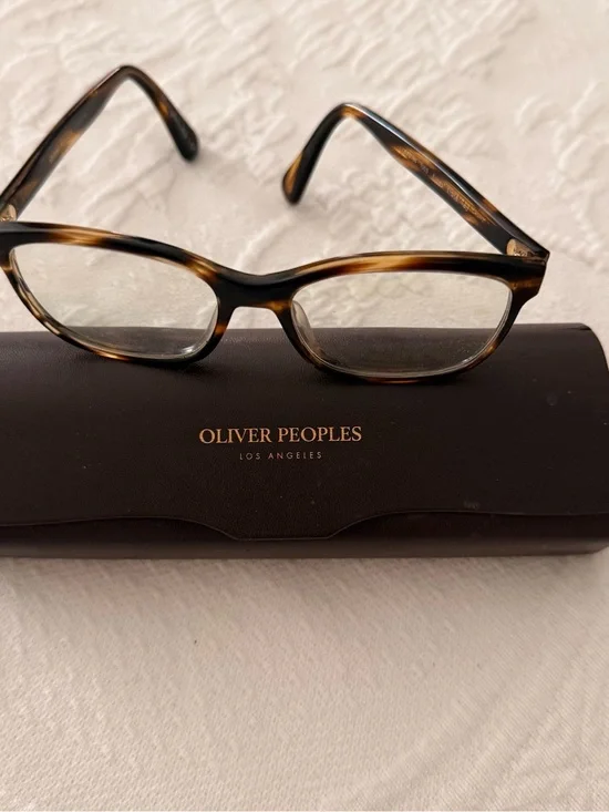 Oliver Peoples Follies OV 5194 5116 140 Brown Tortoise Shell Rectangle Glasses