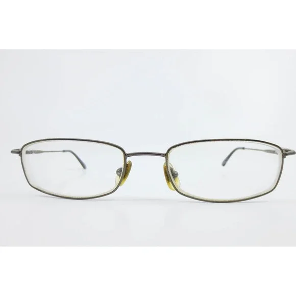 Marchon M512 033 Gunmetal Rectangular Metal Eyeglasses Frames 51-18-140