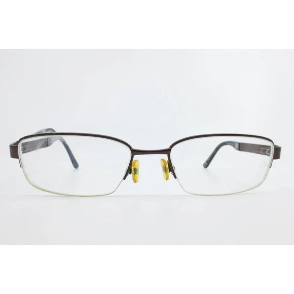 G Sport by Gargoyles Circuit Brown Rectangular Semi-Rimless Eyeglasses 55-18-145
