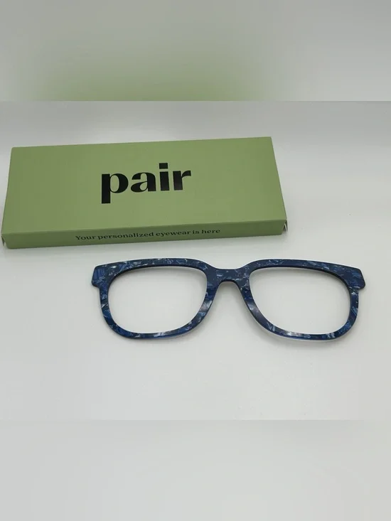 PAIR Marble Blue Murphy Top Frame