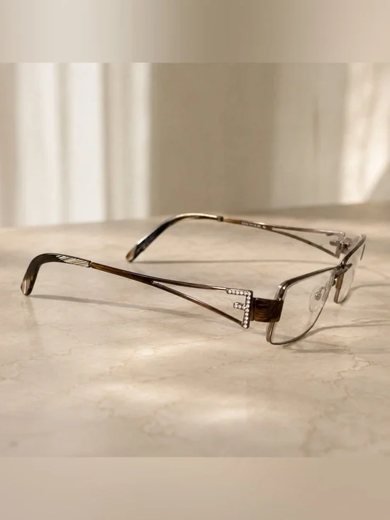 Fendi Brown eyeglasses 🤓 Crystal-Accent Women's Glasses
