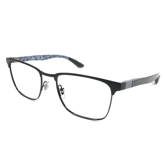Ray-Ban Eyeglasses Frames RB8421 2904 Black Blue Carbon Fiber Square 54-19-145