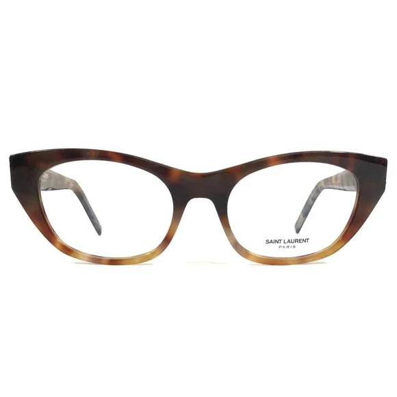 Saint Laurent Eyeglasses Frames SLM80 003 Tortoise Cat Eye Full Rim 52-19-140