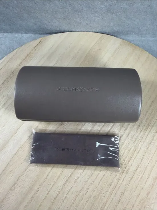 BCBGMaxAzria Brown Sunglasses Case with Matching Cloth