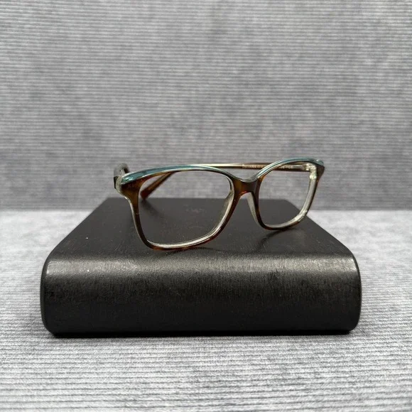 Jean Lafont Paris TATIANA 675 Teal‎ Tortoise Cat Eye Eyeglass Frames Y2k 52-16