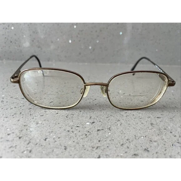 Luxottica Titanium 1027 4025 52-18-140 Italy Eyeglasses Frames ONLY full rim