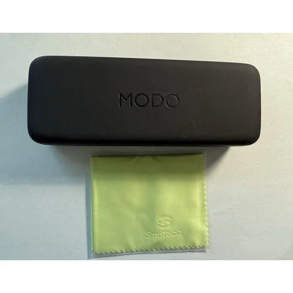 MODO Black Eyeglasses Sunglasses Clamshell 6