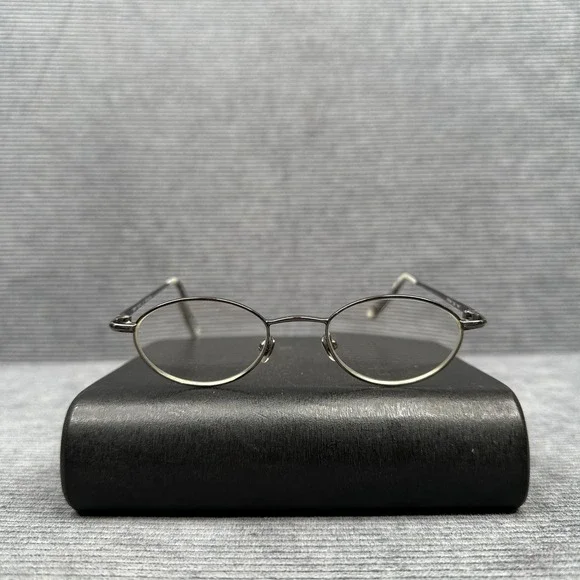 DKNY Durrell Oval Eyeglasses Y2K Metal Frames Japan KY53744 48-19-140 Vintage