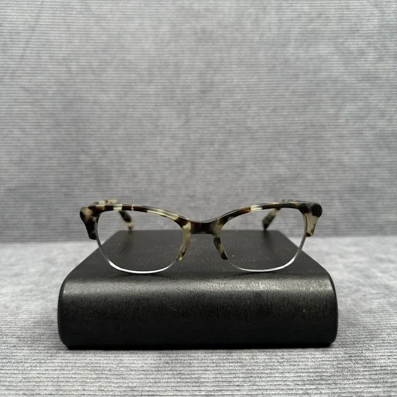 Warby Parker Holcomb Eyeglasses Tortoiseshell Silver Cat Eye Frames 49-19-140