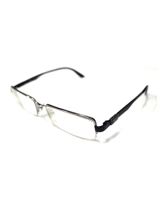 Ray Ban RB6156 2502 Silver Rectangle Eyeglasses 52-17 140