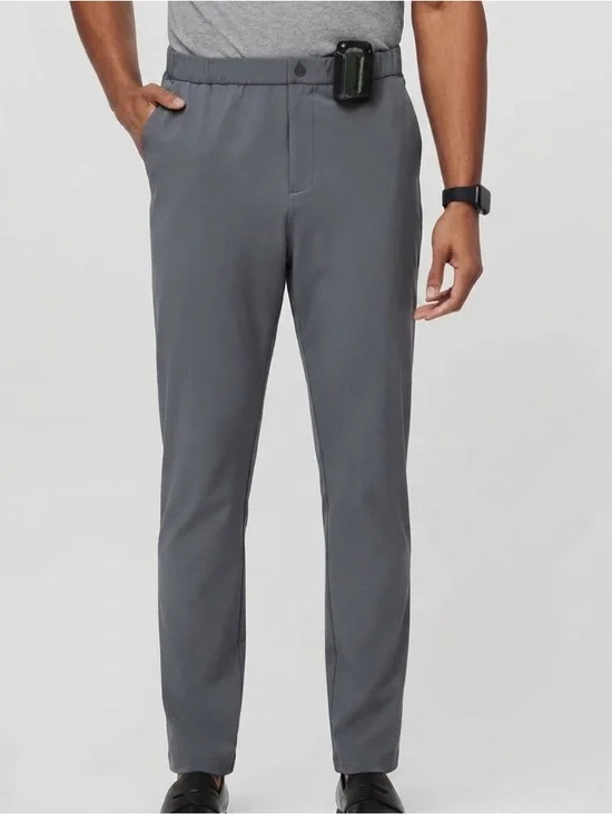 NWT FIGS FIGSPRO Men’s Tailored Trouser Scrub Pants Gray Small Slim Fit