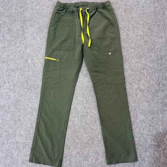 Figs Technical Collection Green Cairo Cargo Scrub Pants Men's Size Small