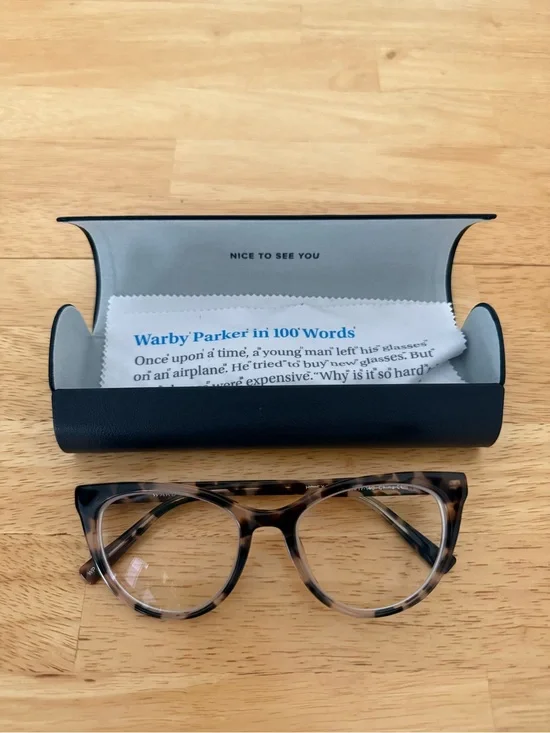 Warby Parker Women's Haley Tortoiseshell Cat Eye Optical Glasses