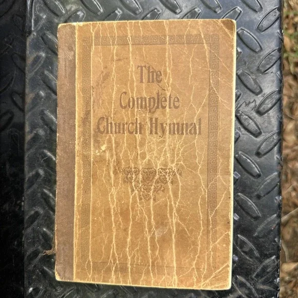 Antique 1925 Church Hymnal‎ Shaped Note Vintage Primitive Farmhouse Decor
