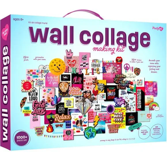 Pretty Me Wall Collage Kit - Arts Craft Gift Idea Teens Creative Crafts Kits