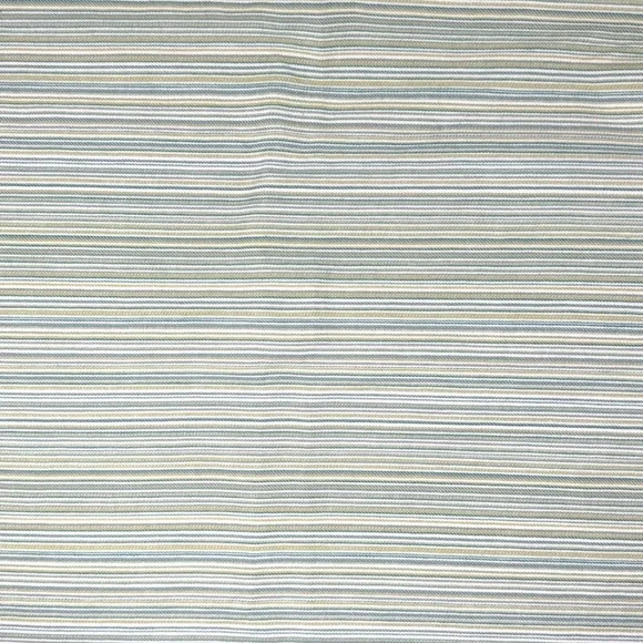 Woven Upholstery Fabric Sage Green Teal Cream Striped Textile 1/2 yd x 60