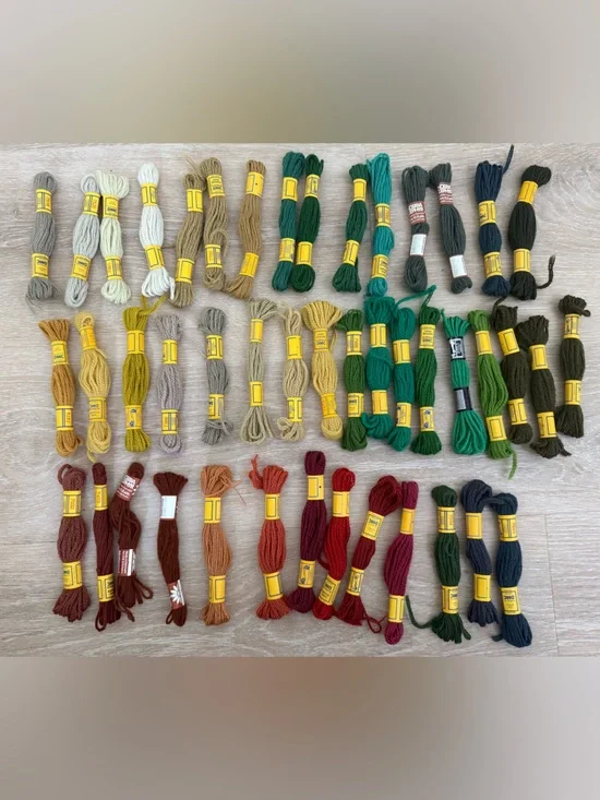 Lot of Tapestry Wool skeins multiple colors