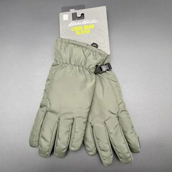 NWT Eddie Bauer‎ Women's Lodge Down Gloves Green - Size Small