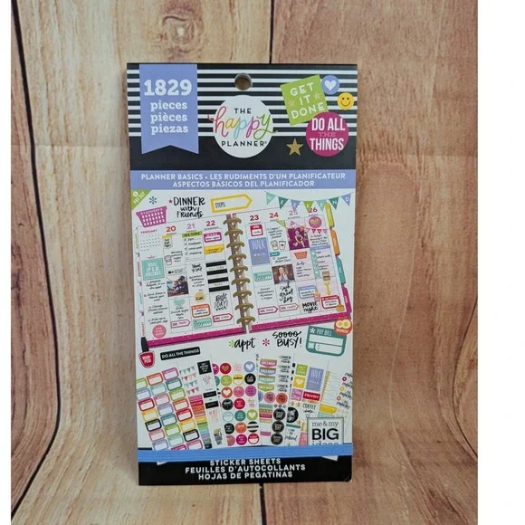 The Happy Planner Get it Done Do All the Things Sticker Book 30 Sheets 1829 Pcs