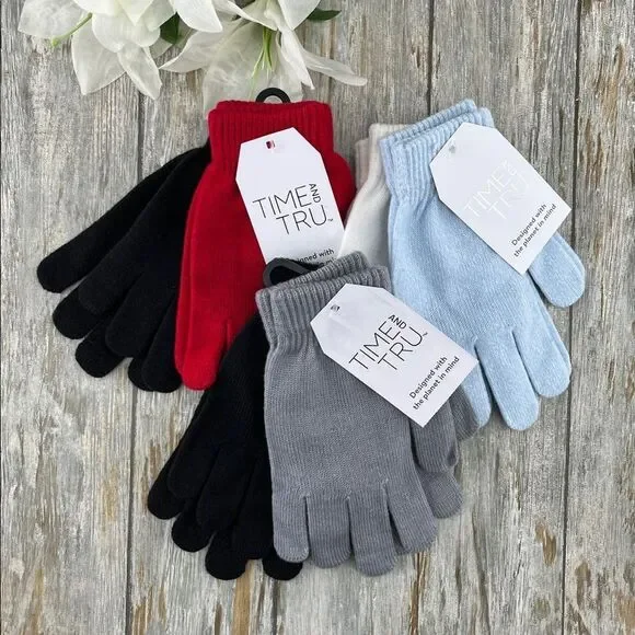 Women's Knit Gloves Winter 6-Pack