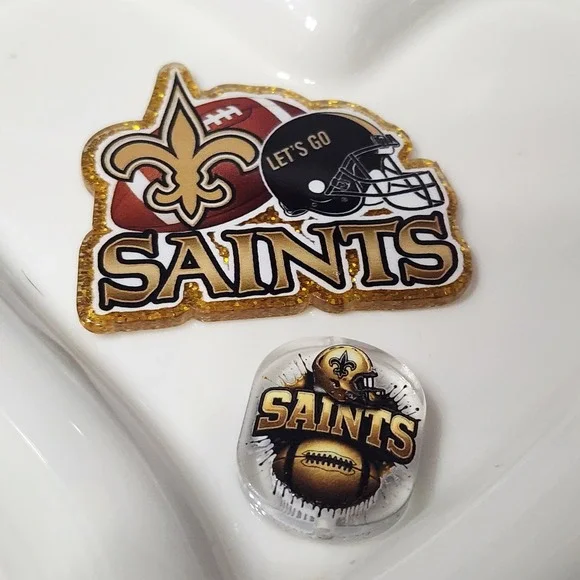 Football Flatback Focal Bead Badge Keychain Jewelry Making Crafts Flats Planar