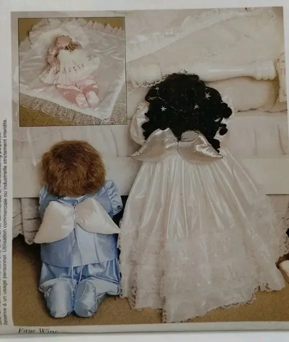 McCalls Crafts 2445 Peek a Boo Little Angel Dolls Sewing Pattern - Uncut