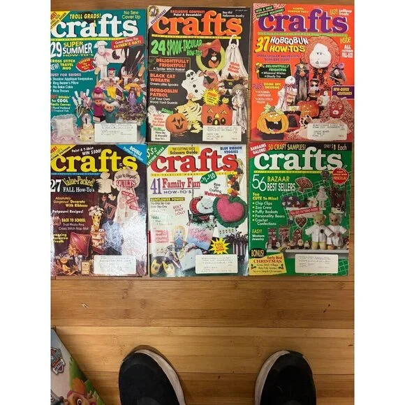 VTG Crafts Magazine Bundle 6 Issues 1991-1993 DIY Y2K 90s