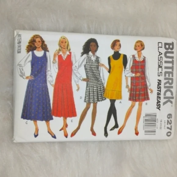 Butterick 6270 Classics Fast & Easy Jumper sz 18-20