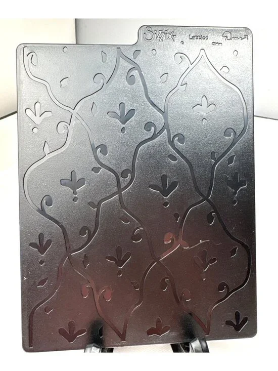 Sizzix Embossing Plate Spiral & Lattice 5x7