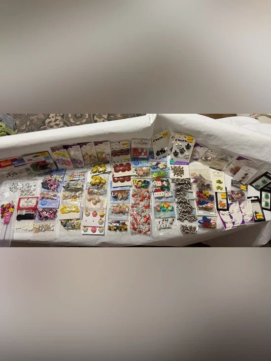 HUGE Assortment of Decorative Craft Buttons