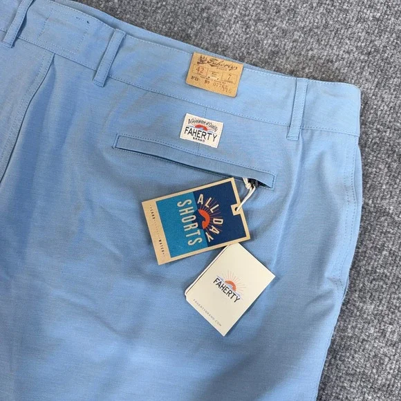 Faherty All Day Shorts Men 42 Weathered Blue‎ 7