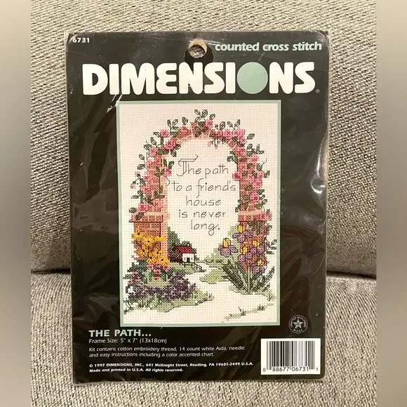 Dimensions The Counted‎ Cross Stitch Kit The Path to a Friend’s House NEW