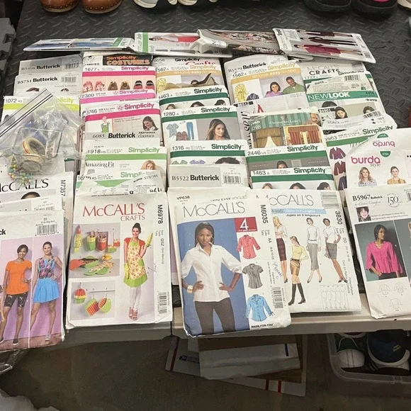McCall's Simplicity Butterick Sewing Patterns Lot Women Mixed Vintage DIY