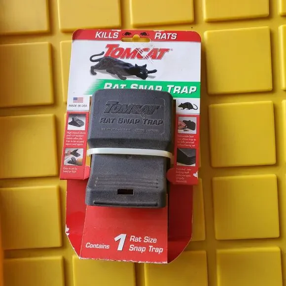 Tomcat Rat Snap Trap 1 Pack Reusable Pest Control Rodent Killer Indoor Outdoor