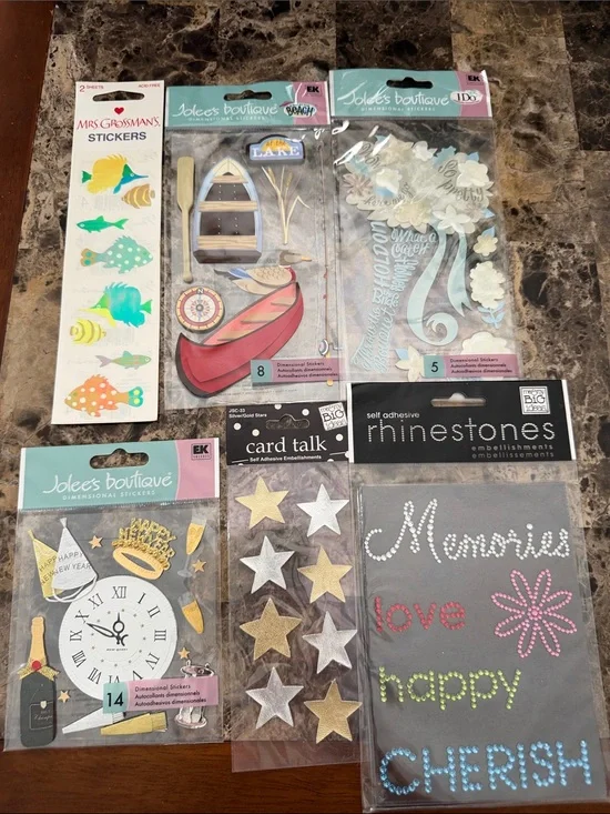 NWT Misc Scrapbooking Stickers