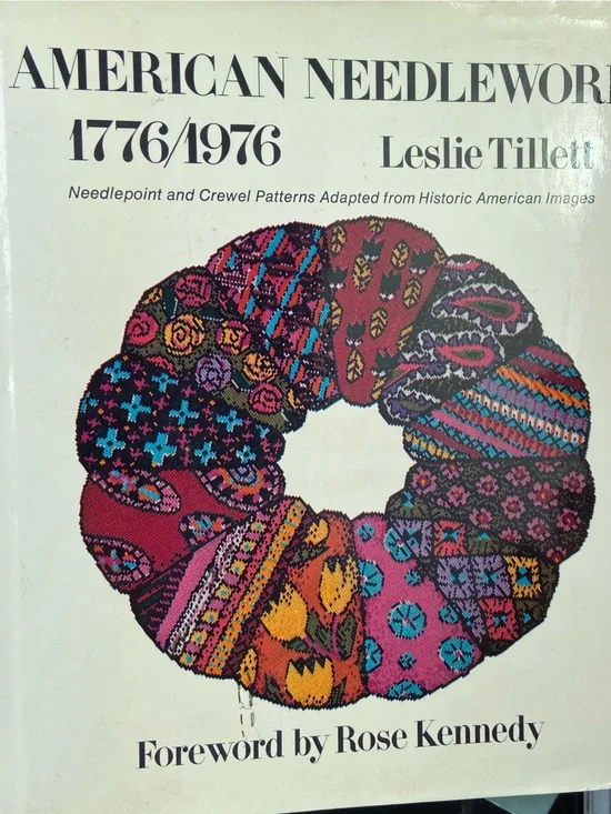 American Needlework 1776 1976 Needlepoint Pattern Book craft crafts USA Colonial