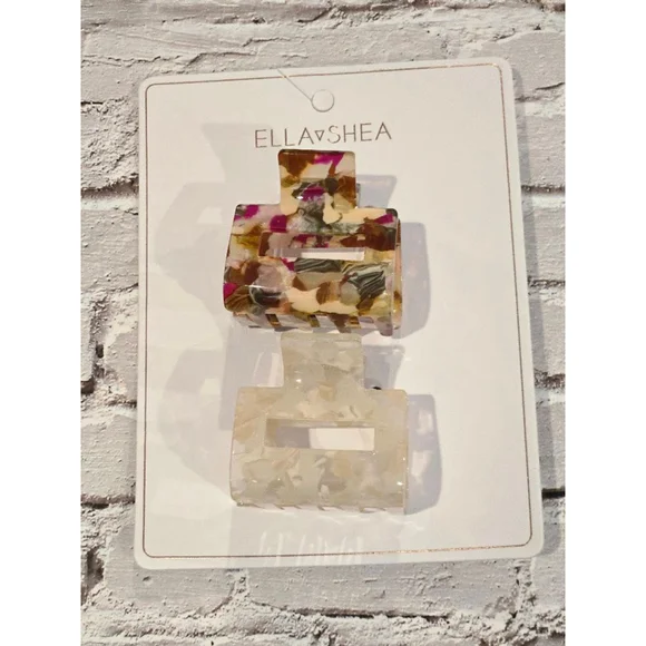 Ella+Shea Women's Hair Clips Multicolor Light Floral Design, NIOP 1.5