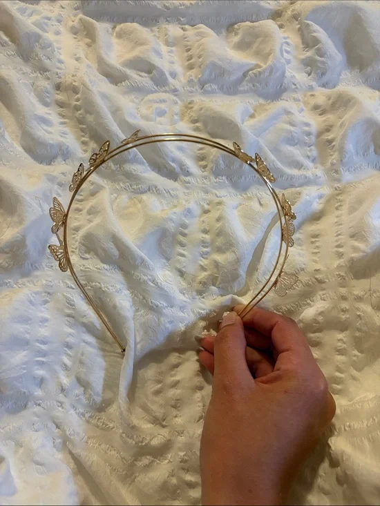 Gold Butterfly Double-Band Headband - Women Accessories