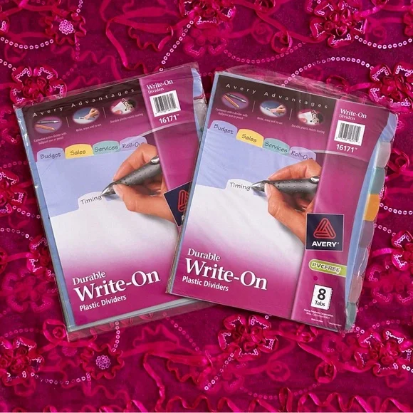 NWT durable plastic dividers