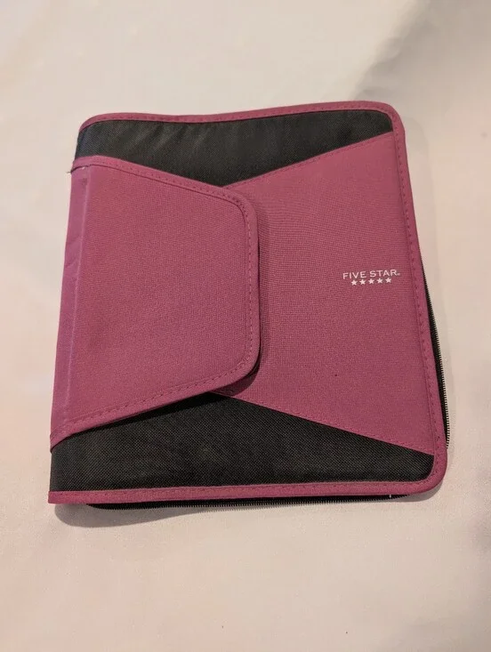 Five Star Pink Tablet Organizer Case