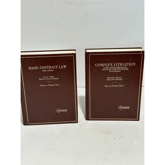 Basic Contract Law L Fuller 1991 &complex litigation West Publishing 2 books lot