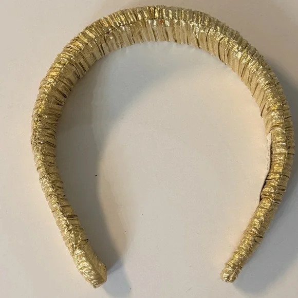 Loeffler Randall Gold Marina Puffy Headband