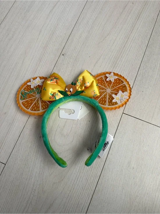 New Disney Parks epcot flower garden festival ears headband- orange bird