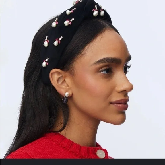 LELE SADOUGHI Acorn Pearly Knotted Headband