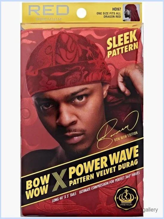 Patterned Velvet Durag, Soft Stretchy Compression for Waves