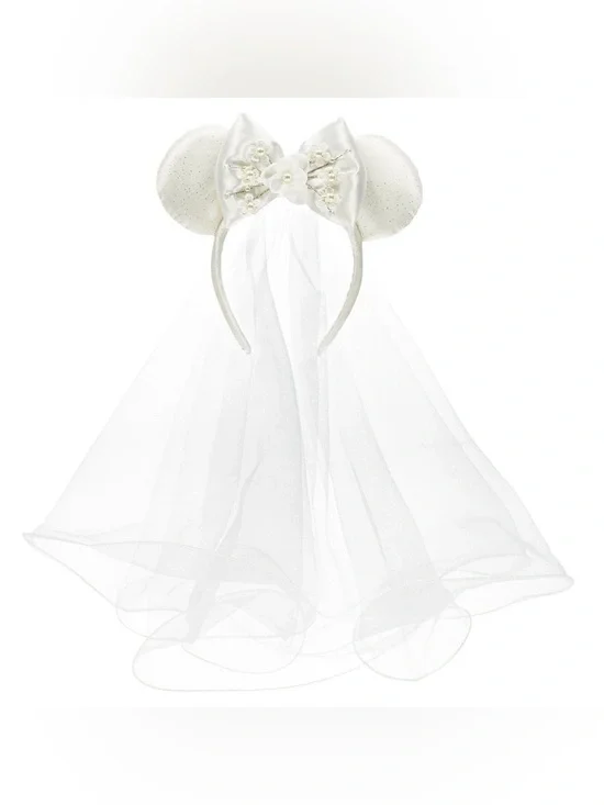 Disney Parks Minnie‎ Mouse Vintage Bride Ears